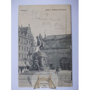 Gdańsk, Danzig, pomnik cesarza Wilhelma, 1905