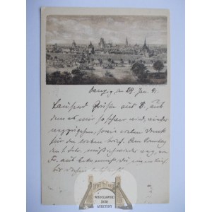 Danzica, panorama, vorlaufer 1891