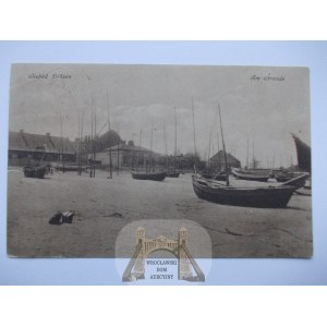 Gdansk, Danzig, Brzeźno, beach, boats, 1928