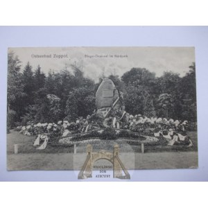 Sopot, Zoppot, parco, monumento agli aviatori, 1918
