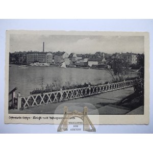 Ostróda, Osterode, umocnione nabrzeże, ok. 1940