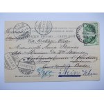 Warszawa, panorama, Wisła, wyd. Wattson 1898