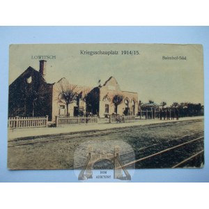 Łowicz, dworzec kolejowy, 1915