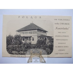 Lituanie, Palanga, Manoir Kasztelanka, vers 1915