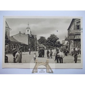 Białoruś, Pińsk, ulica Kijowska, ok. 1916