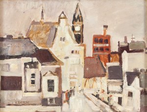 Tadeusz Łapiński (1928 Rawa Mazowiecka - 2016 Floryda), Bez tytułu, lata. 50 XX w.