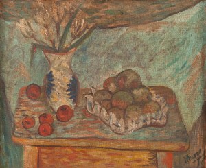 Józef Marek (1922 Bielsko-Biała - 2020 Kraków), Martwa natura z jabłkami