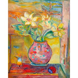 Judyta Sobel (1924 Lwów - 2012 Nowy Jork), Bukiet żółtych kwiatów