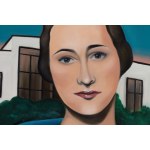 Magdalena Stoch (b. 1994, Zakopane), Irena against the background of the Glass House, 2024