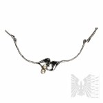Silver (0.925), Floral Necklace with Convallion Motif