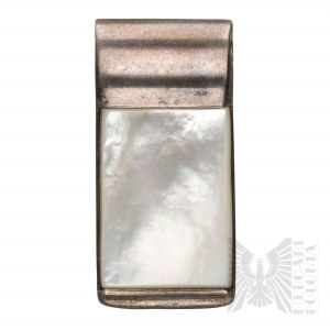 Argent (0.925), pendentif géométrique avec nacre - Varsovie, Thompson
