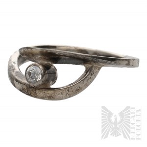 Silver (0.925) Ring with Linear Openwork Form - Poland