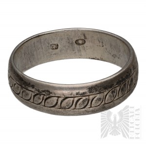 PRL Warmet/Agat Silber (0.800)- Vintage Silber Ring