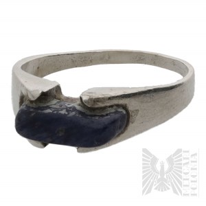 Silver (0.925), Ring with Blue Stone - Warsaw, Poland