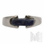 Silver (0.925), Ring with Blue Stone - Warsaw, Poland