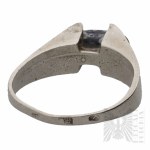 Silver (0.925), Ring with Blue Stone - Warsaw, Poland