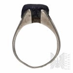 Silver (0.925), Ring with Blue Stone - Warsaw, Poland