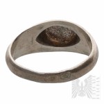 Warmet Srebro (0.925), Minimalistyczny Sygnet z Harmonijnym Wzorem