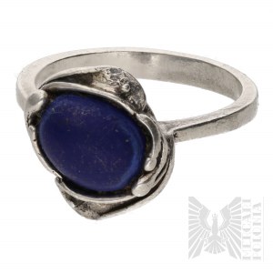 Silver (0.925), Ring with Blue Stone - Warsaw, Poland