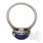 Silver (0.925), Ring with Blue Stone - Warsaw, Poland