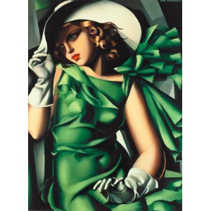 Tamara Lempicka (1898 - 1980), Young Lady with Gloves, gouttelette