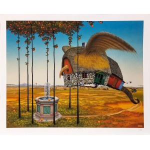 Jacek Yerka (ur. 1952), Domek Przy Źródle,  (edycja 1/50), 2007