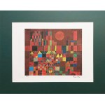 Paul Klee (1879-1940), Słońce i zamek, heliograwiura barwna