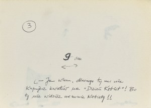 Gwidon MIKLASZEWSKI (1912-1999), Ja wiem, dlaczego ty mi nie kupujesz kwiatów na 