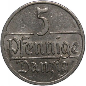 Poland Danzig 5 Pffenig 1923