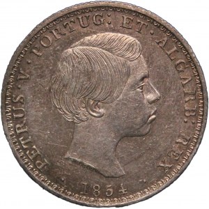 Portugal 500 Reis 1854 Silver