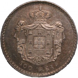 Portugal 500 Reis 1854 Silver