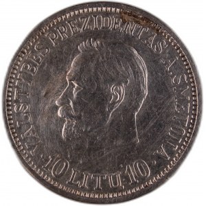 Lithuania 10 Litu 1938 Silver