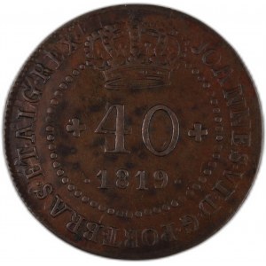 Portugal (Saint Thomas & Principe) 40 Reis 1819 Bahia