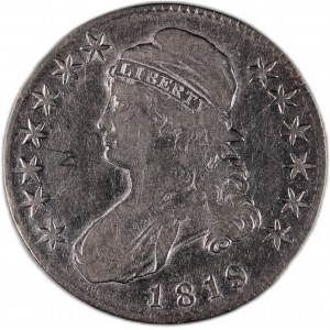 United States 50 Cents (Half Dollar) 1819/8 Silver