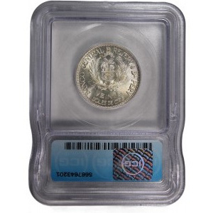Peru 20 Soles 1966 ICG-MS67 Silver