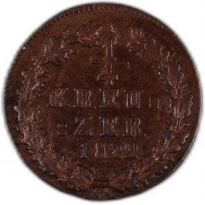 Germany Nassau 1/4 Kreuzer 1822
