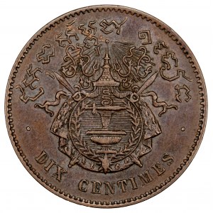 Cambodia 10 Centimes 1860