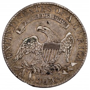 United States 50 Cents 1826 D.D.O RARE Mint Error Silver