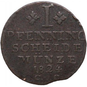 Germany Brunswick 1 Pfenning 1824 CVC