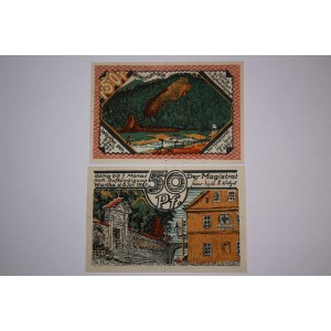 Poland Bardo Lot of 2 Notgelds 50/50 Pfenning