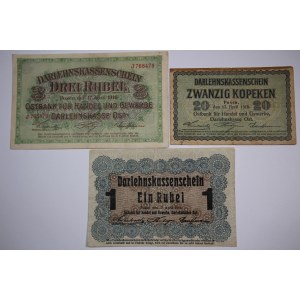 Poland Posen Notgeds 20 Kopeken & 1/3 Rubel 1916