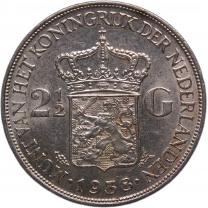 Netherlands 2 1/2 Gulden 1938 Silver