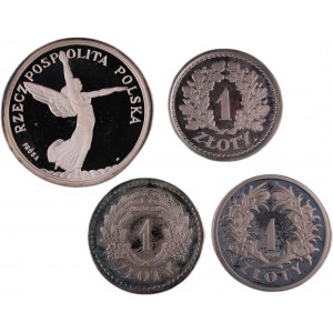 Poland Lot of 4 Coins Collectors Copies 1927-28-28-29