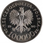 Poland 100000 Zlotych 1990 Silver