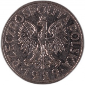 Poland 1 Zloty 1929 Without Mintmark
