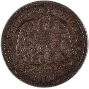Mexico 50 Centavos 1880 Ho A Silver