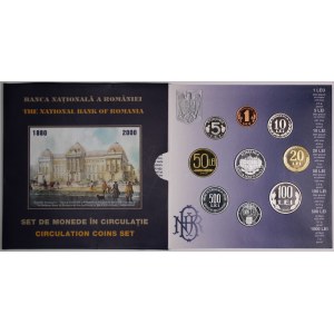 Romania Proof Coin Set 1 Leu - 1000 Lei 2000 Rare