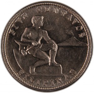 Philippines 5 Centavos 1938 M