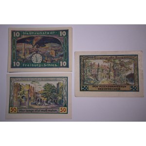 Poland Swiebodzice Notgelds Lot of 3 Notes