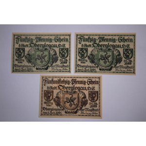 Poland Glogowek Notgelds Lot of 3 Notes